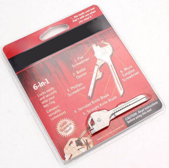Multipurpose Keychain Key Survive Pocket Opener Shape - Mini Multi Gear - www.Shopthatapp.com