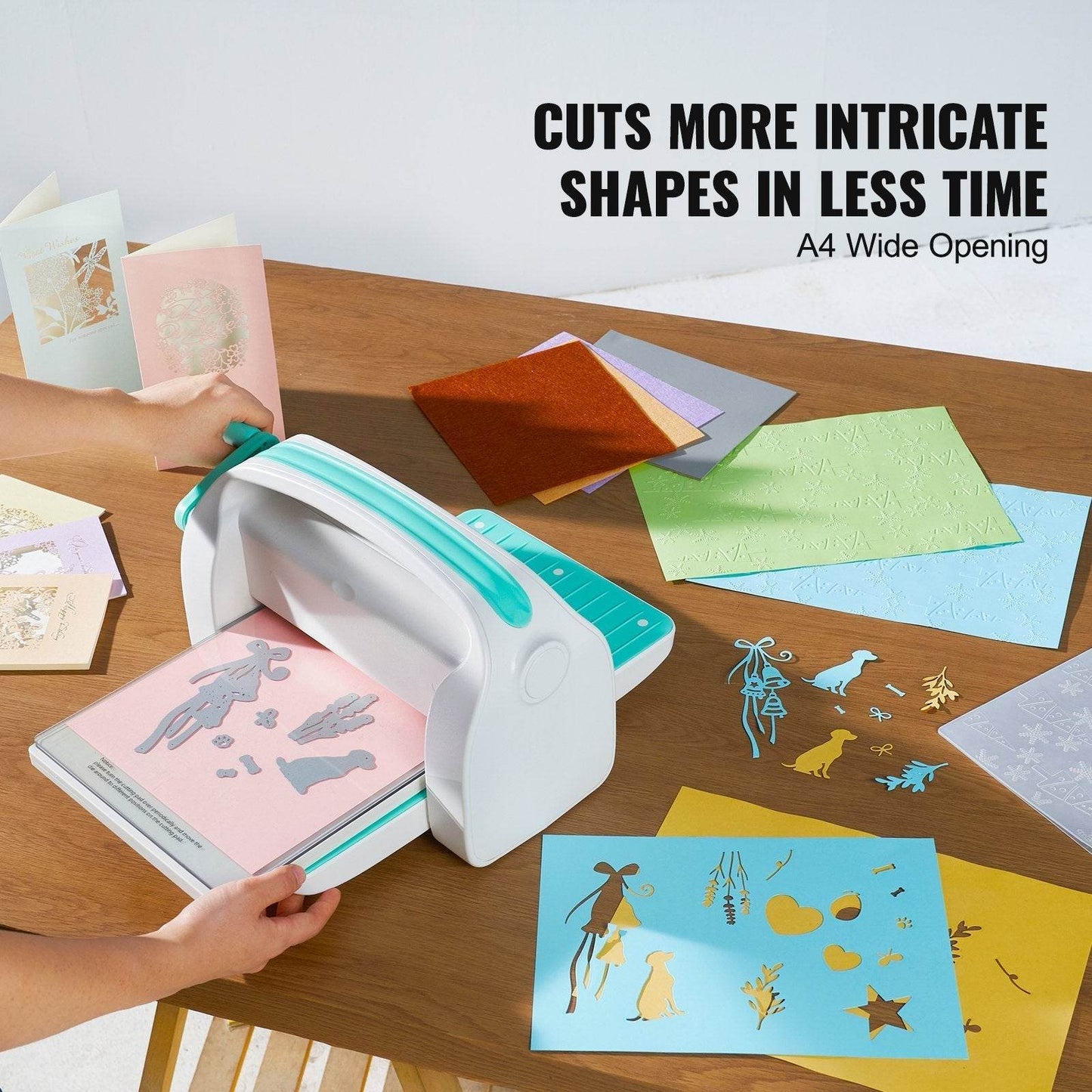 VEVOR Manual Die Cutting Embossing Machine 9Opening For Art Craft Scrapbooking - www.Shopthatapp.com