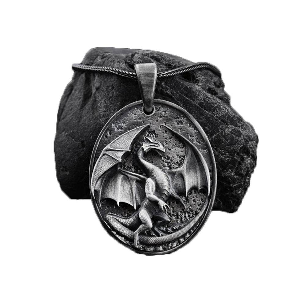 Men's Western Dragon Animal Hip Hop Pendant Necklace - www.Shopthatapp.com