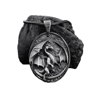 Men's Western Dragon Animal Hip Hop Pendant Necklace - www.Shopthatapp.com