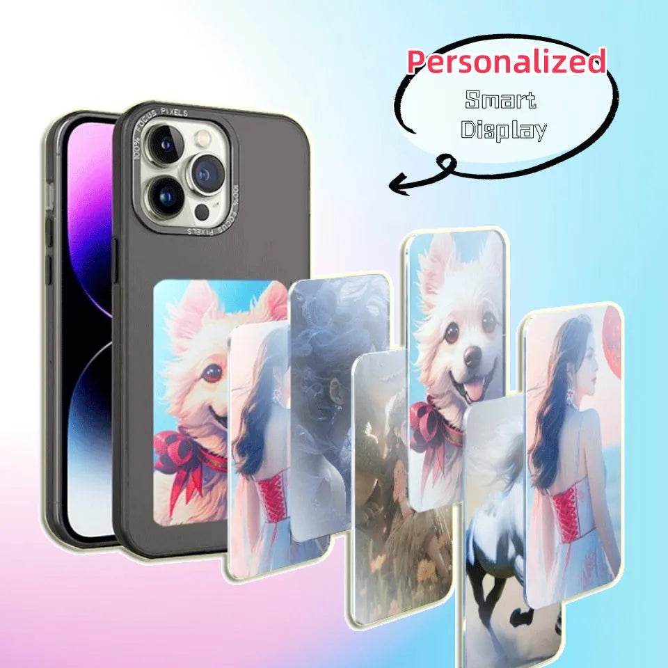 Smart Ink Screen Couple Phone Case NFC Sensor Projection Screen - www.Shopthatapp.com