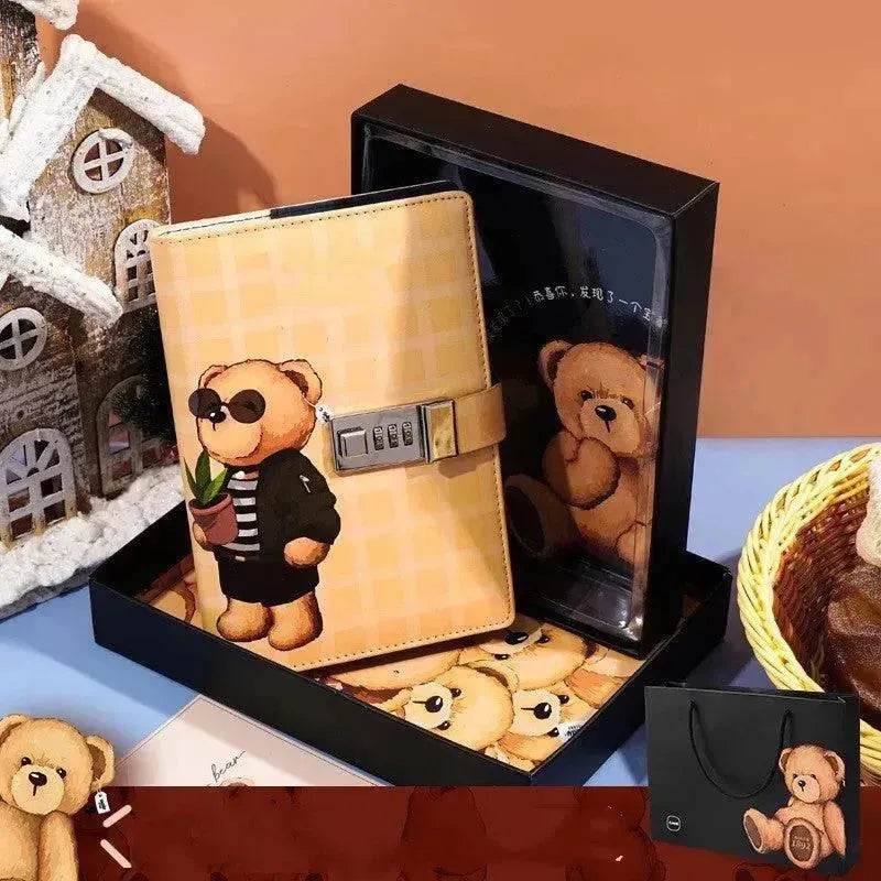 B6 Tide Card Password Book With Lock Senior Diary School Girls Creative Hand Ledger - www.Shopthatapp.com