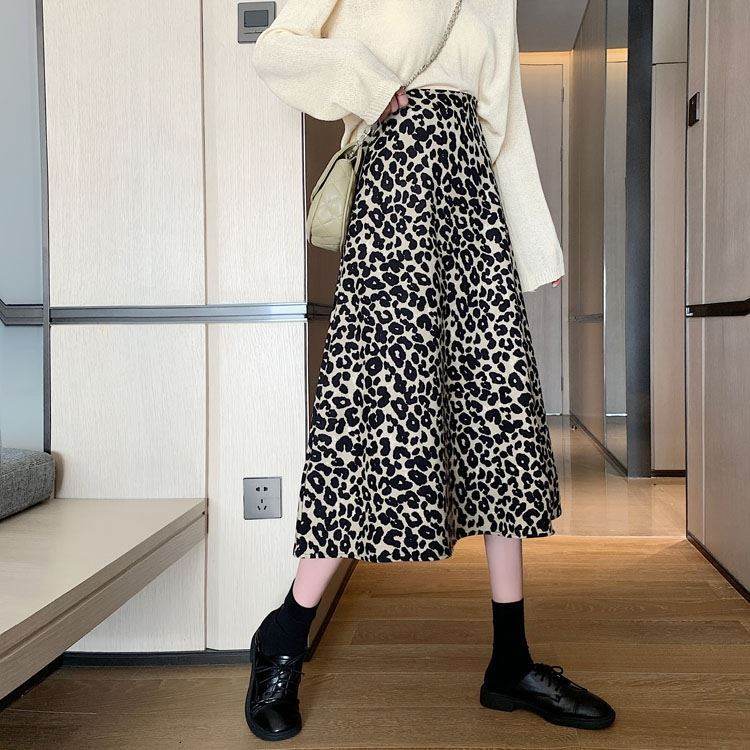 Women High waist Leopard color Midi Skirt - www.Shopthatapp.com