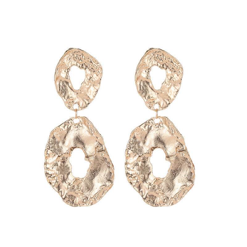 Jewelry Baroque Alloy Geometric Irregular Earrings - www.Shopthatapp.com