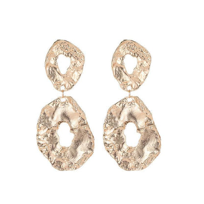 Jewelry Baroque Alloy Geometric Irregular Earrings - www.Shopthatapp.com