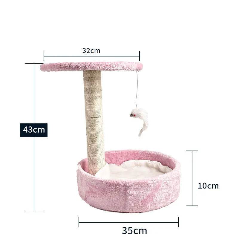 Cat Climbing Frame Litter Tree Integrated Grab - www.Shopthatapp.com