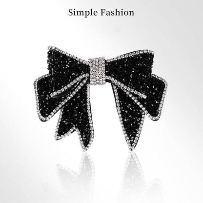 Spring Rhinestone Bow Hair Clip Barrette - www.Shopthatapp.com