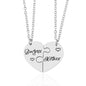 2 PCS mother Daughter Necklace gift idea Puzzle Necklace - www.Shopthatapp.com