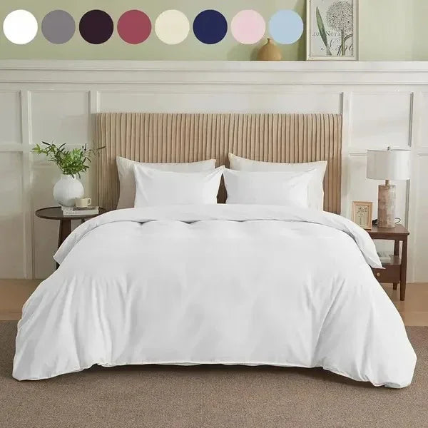 Serta Simply Clean Pleated Duvet Cover Queen - www.Shopthatapp.com