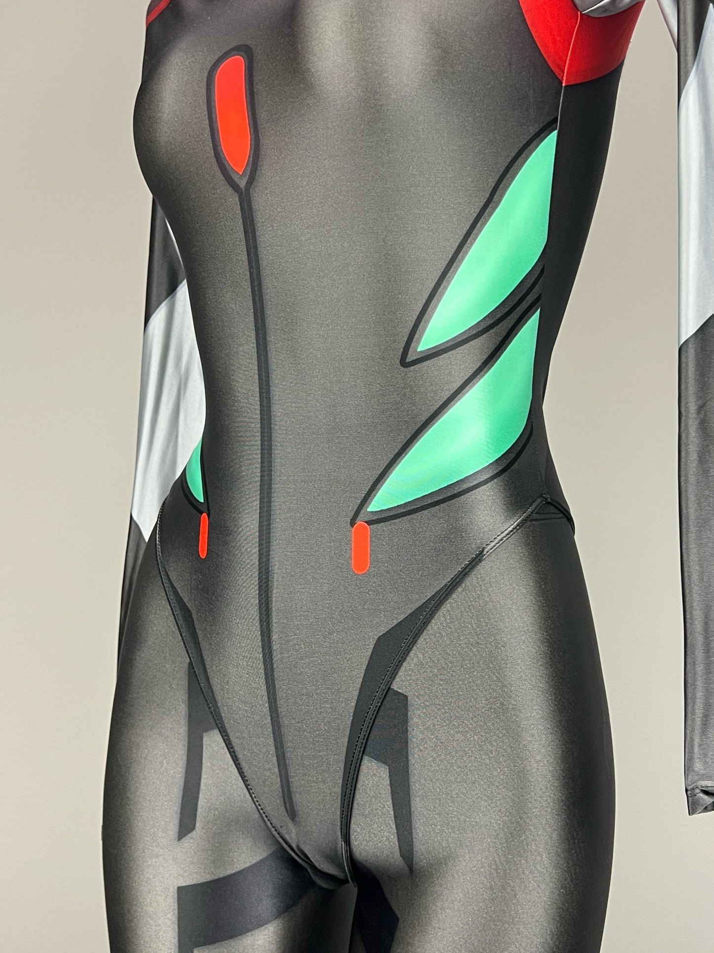 Anime Style Spandex Cosplay Open Crotch Bodysuit Costume Plug Suit - www.Shopthatapp.com