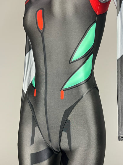 Anime Style Spandex Cosplay Open Crotch Bodysuit Costume Plug Suit - www.Shopthatapp.com