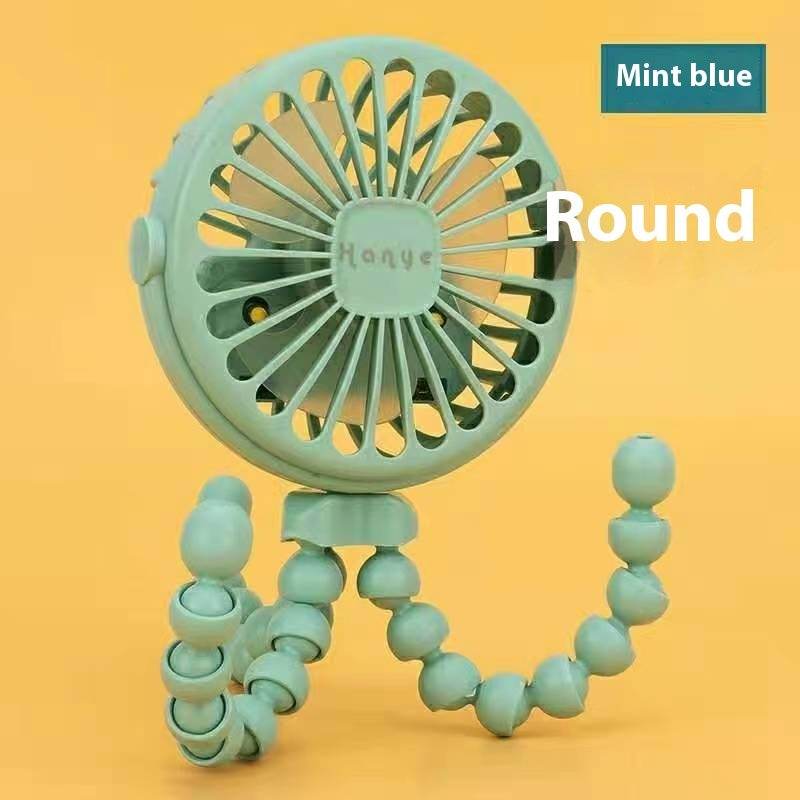 USB Powered summer heat Handheld fan with stand and Night light - www.Shopthatapp.com