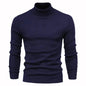 Men's Plain Slim Pullover Polo Sweatshirt Turtleneck Sweater Winter Casual Tops Men - www.Shopthatapp.com