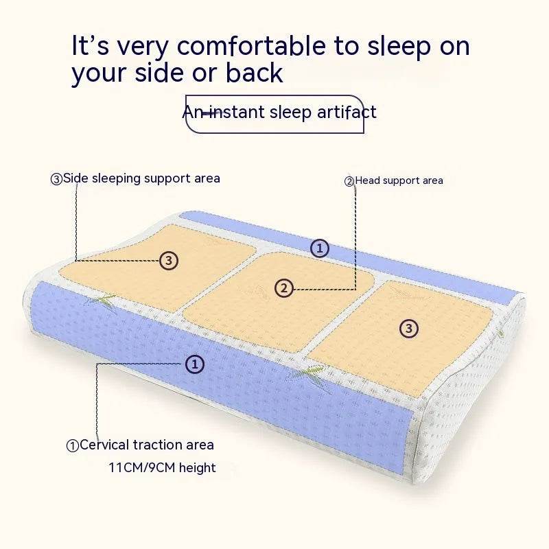 Memory Pillow Slow Rebound Wave Neck Protector - www.Shopthatapp.com