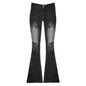 Printed Worn Baggy Jeans Pant Slimming Washed Women - www.Shopthatapp.com