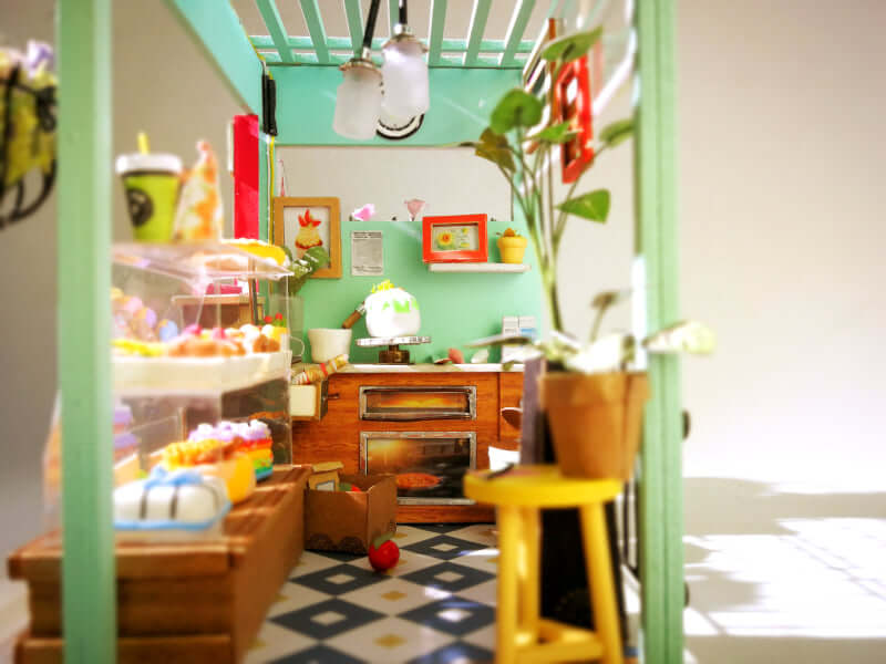 Robotime DIY 1:24 Mini Dessert Shop Dollhouse Kit - www.Shopthatapp.com