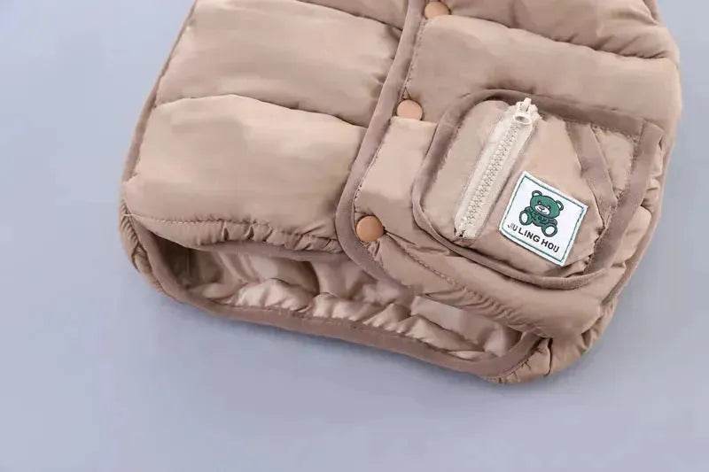 Boys' Suit Autumn Fashionable Fleece-lined Three-piece Set Baby Winter Fashionable Clothing - www.Shopthatapp.com