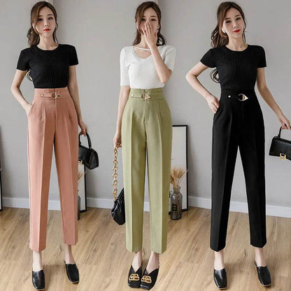 High-waisted Women's Trousers And Small Trousers - www.Shopthatapp.com