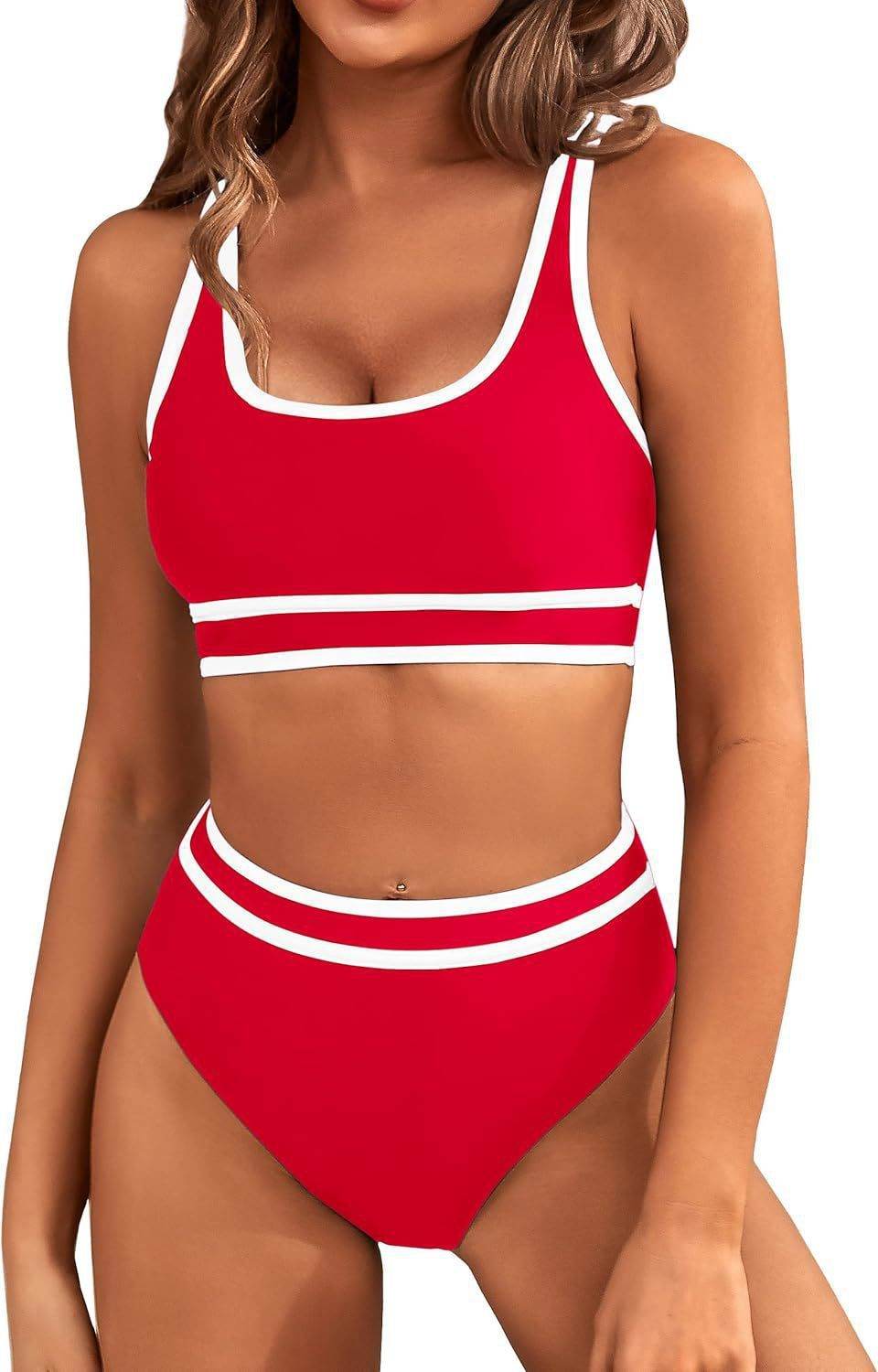 Bikini Tight-fitting Solid Color Swimsuit For Women - www.Shopthatapp.com