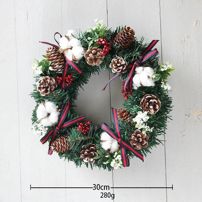 30cm 40cm Christmas Wreath Ornaments Christmas Wreath - www.Shopthatapp.com
