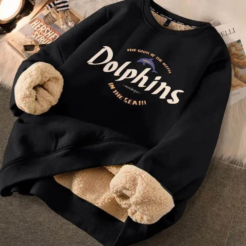 Autumn Winter Fleece-lined thick sweatshirt Pullover top for men - www.Shopthatapp.com