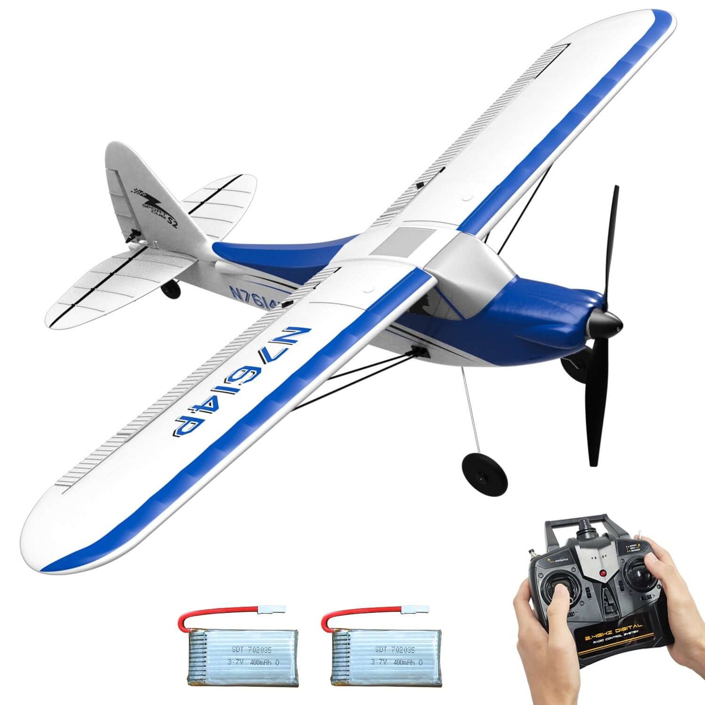 VolantexRC Sport Cub 500mm 4-Channel RC Trainer Airplane with Gyro, Easy Fly - www.Shopthatapp.com