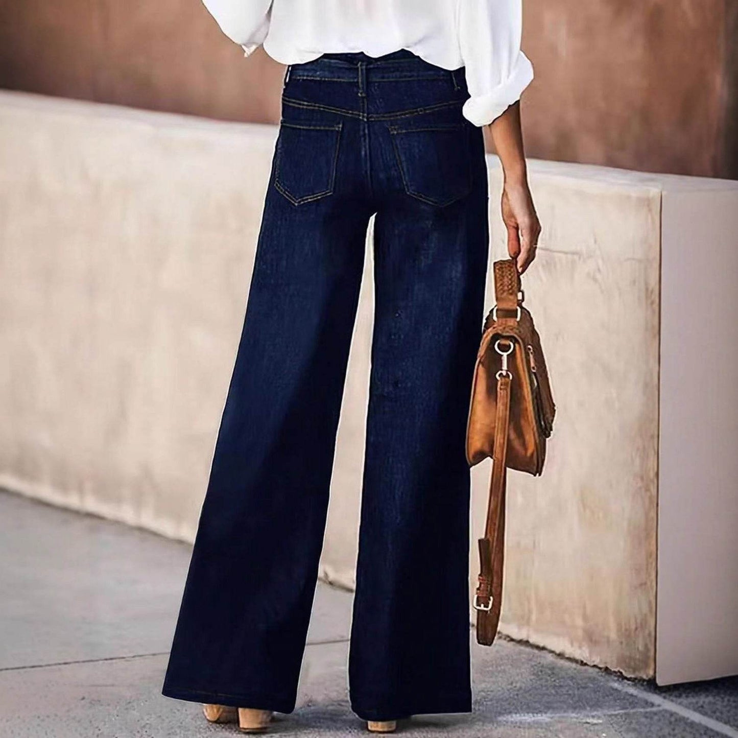 American Hot Girl Retro Wide Leg Jeans - www.Shopthatapp.com