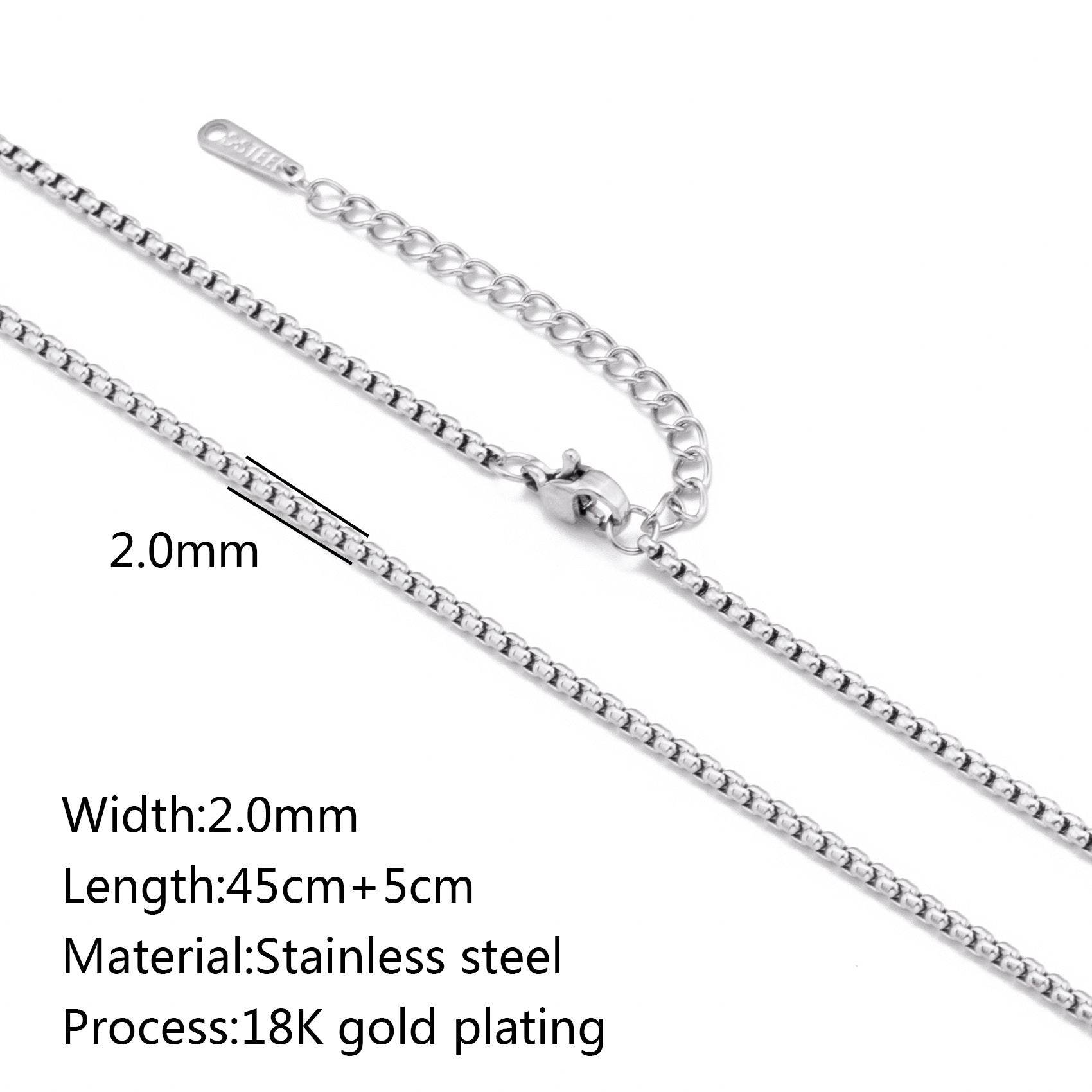 Stainless Steel Vacuum Vapor Plating 18K Gold Color Protection Lip Chain Necklace - www.Shopthatapp.com