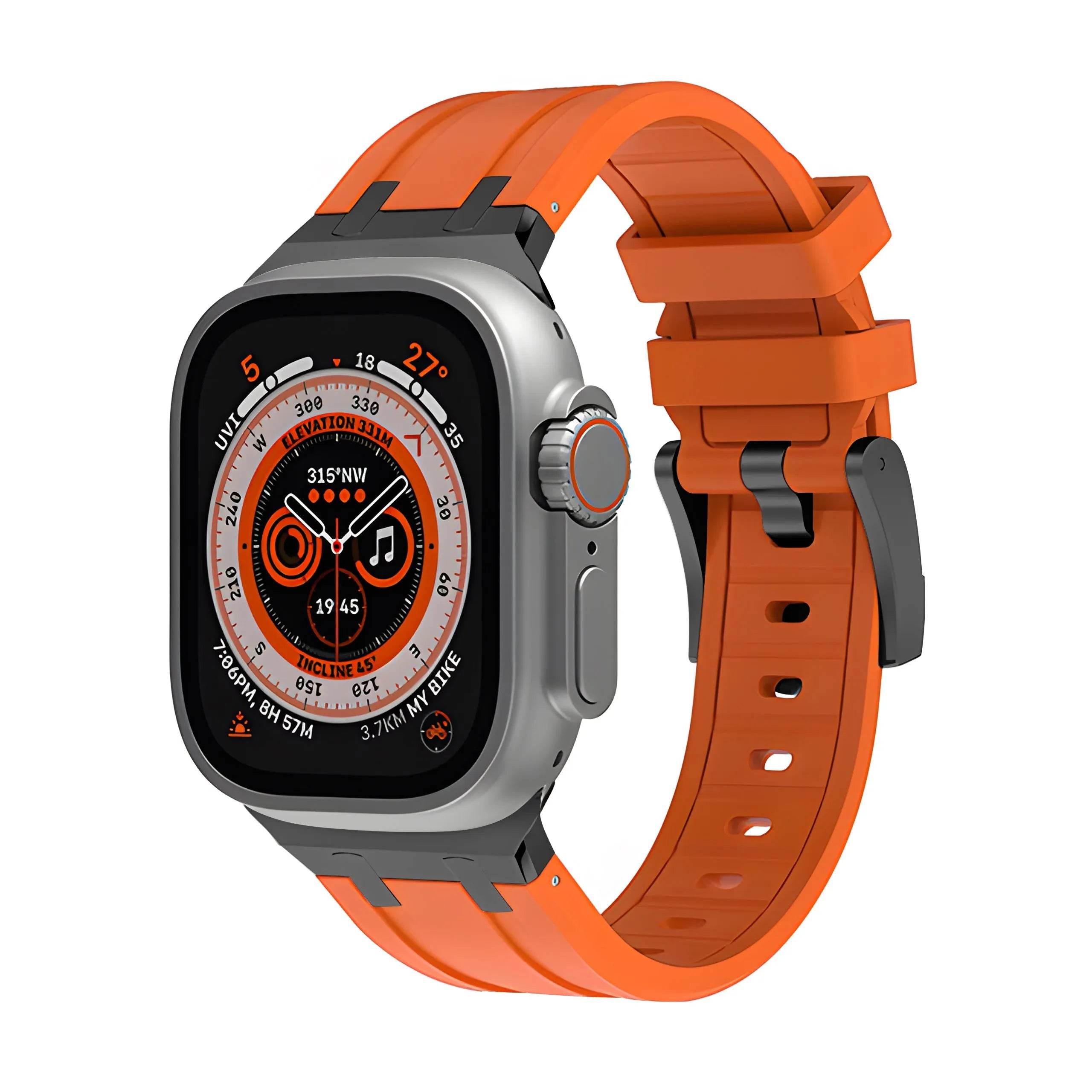 Liquid Silicone Sports Oak Butterfly Watch-buttom Strap - www.Shopthatapp.com