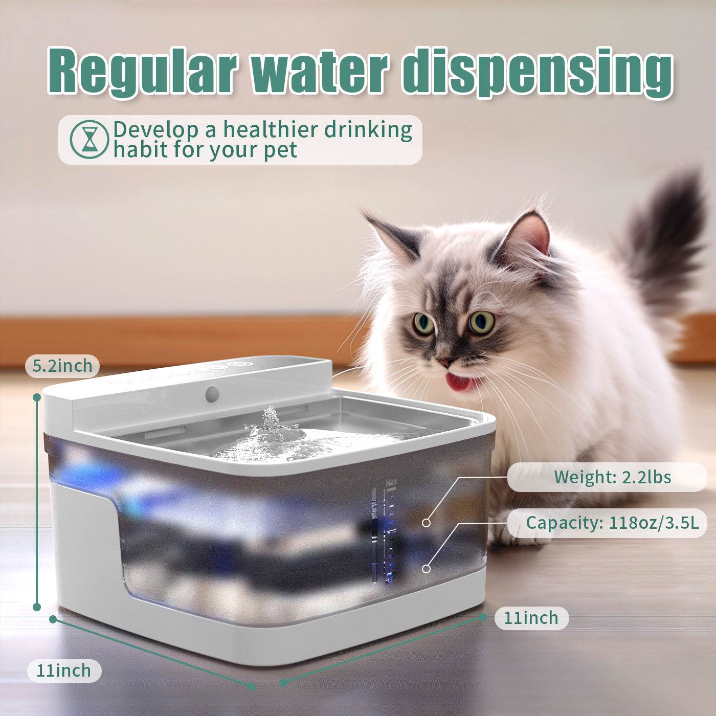 Pet Cat Dog Water Dispenser - www.Shopthatapp.com