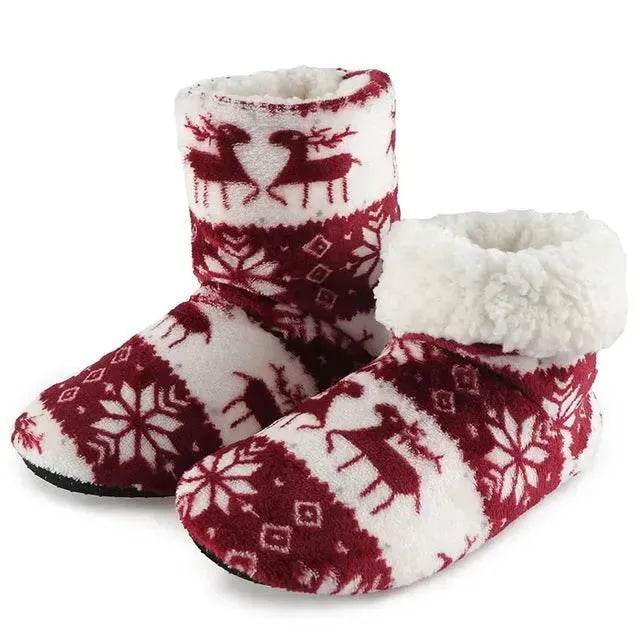 Winter Fur Slippers For Women Warm Shoes Slipper Christmas - www.Shopthatapp.com