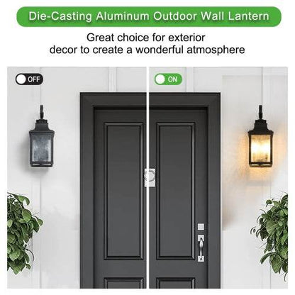 Large Outdoor Glass Wall Light Supports Many Types Of Bulbs -2 Packs - www.Shopthatapp.com