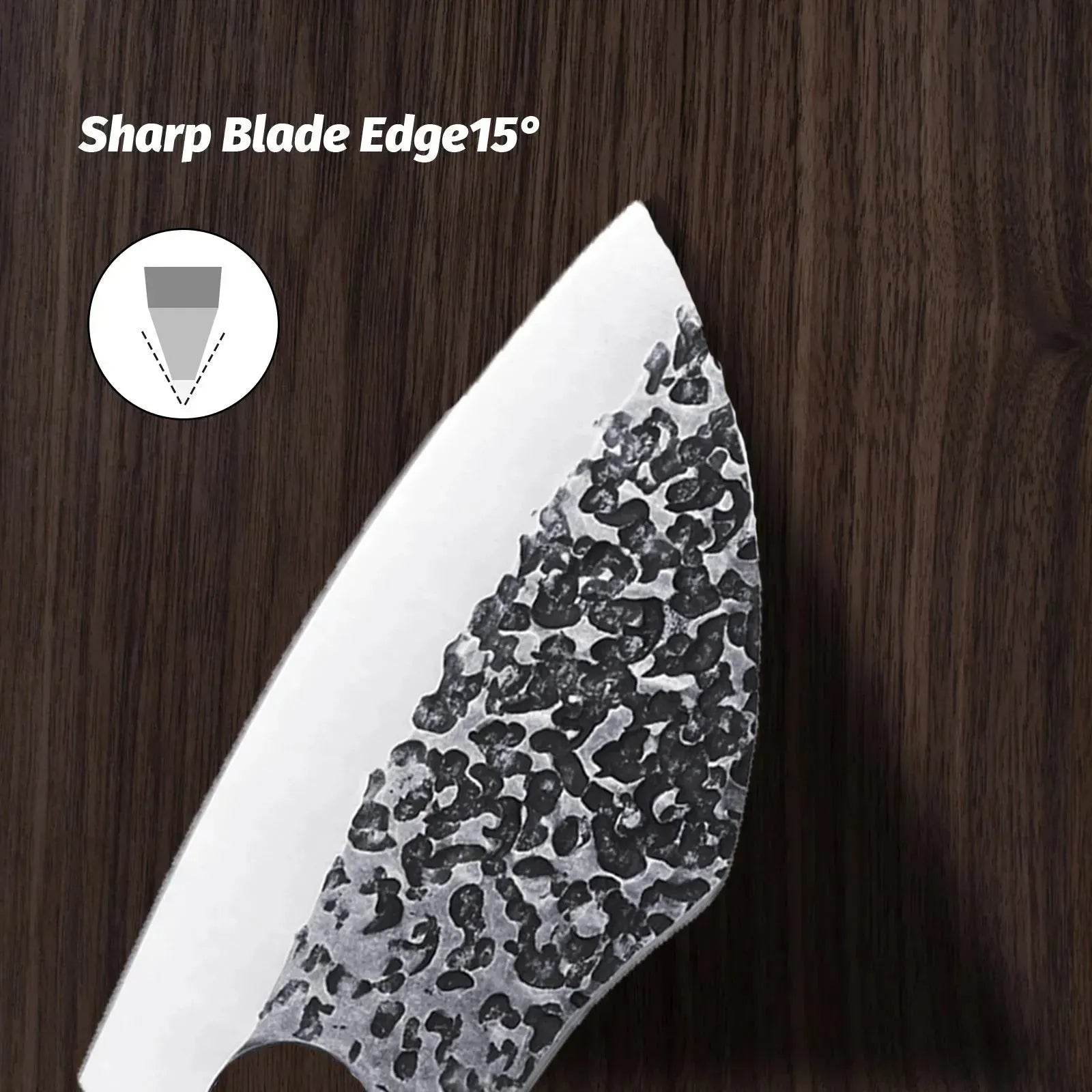 Vikings and Hand Forged Meat Cleaver Professional Chef Knife - www.Shopthatapp.com