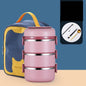 304 Stainless Steel Multi-layer Thermal insulated lunch container - www.Shopthatapp.com