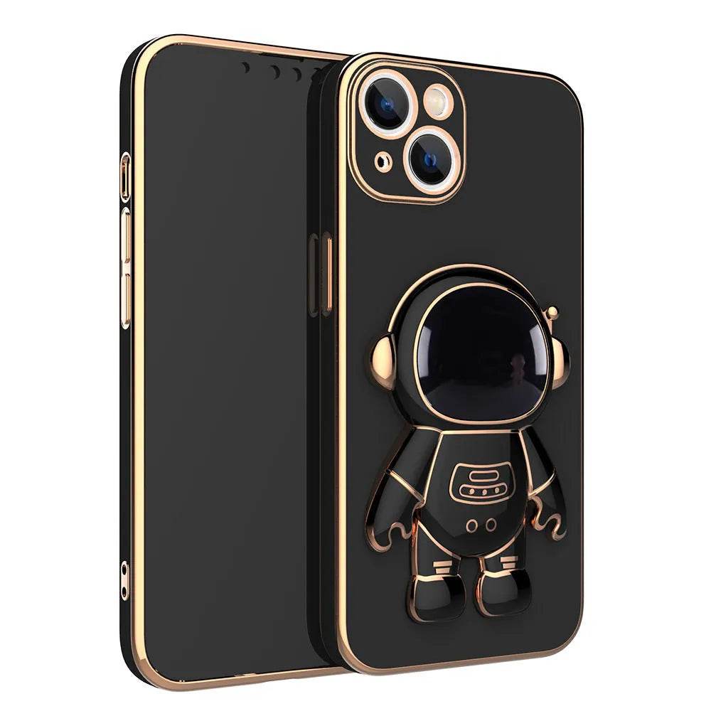 3D Astronaut Phone Case Anti-Drop Electroplating Bracket - www.Shopthatapp.com