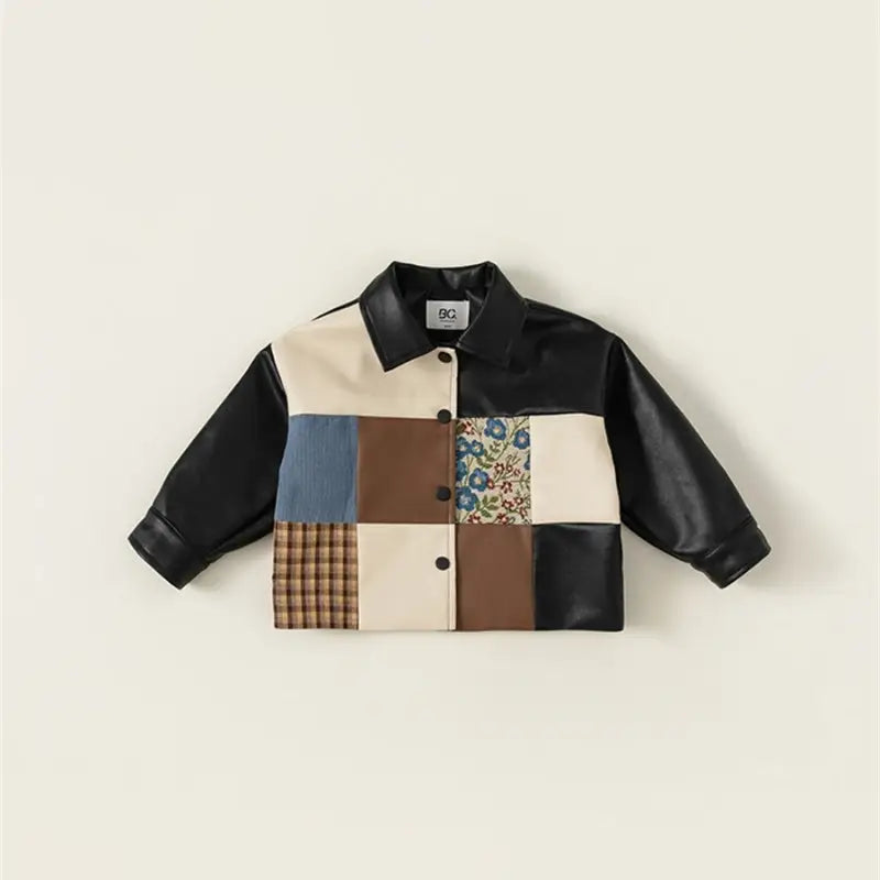 Baby Autumn And Winter Kids' Overcoat Boy's Leather Jacket Thickened - www.Shopthatapp.com