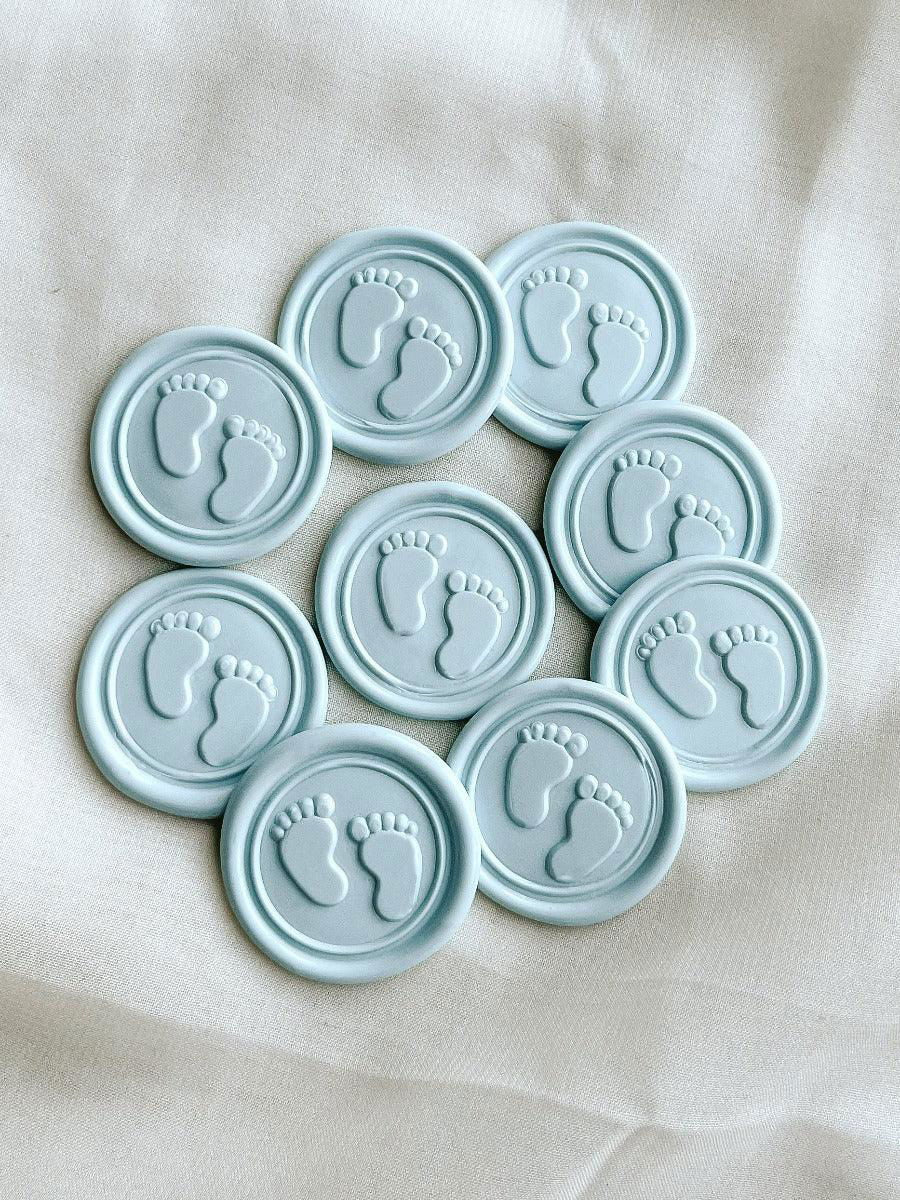 Baby Feet wax seal - Set of 9 - www.Shopthatapp.com