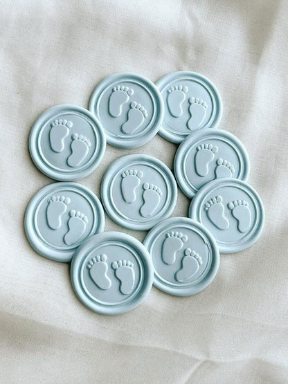 Baby Feet wax seal - Set of 9 - www.Shopthatapp.com