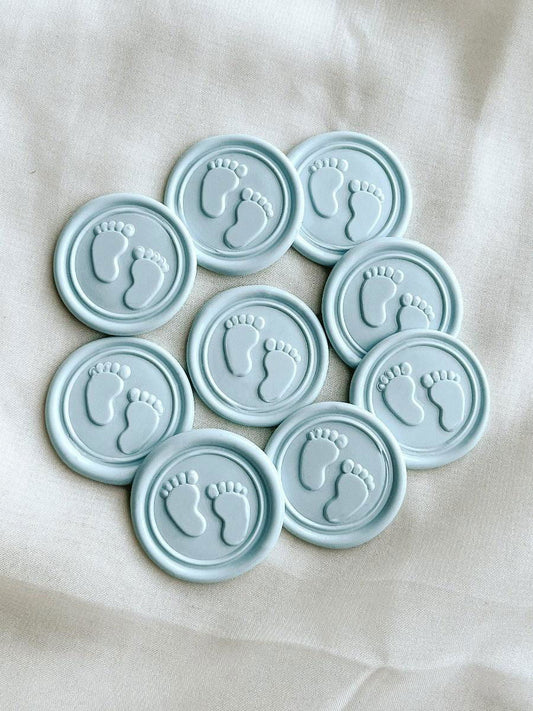 Baby Feet wax seal - Set of 9 - www.Shopthatapp.com
