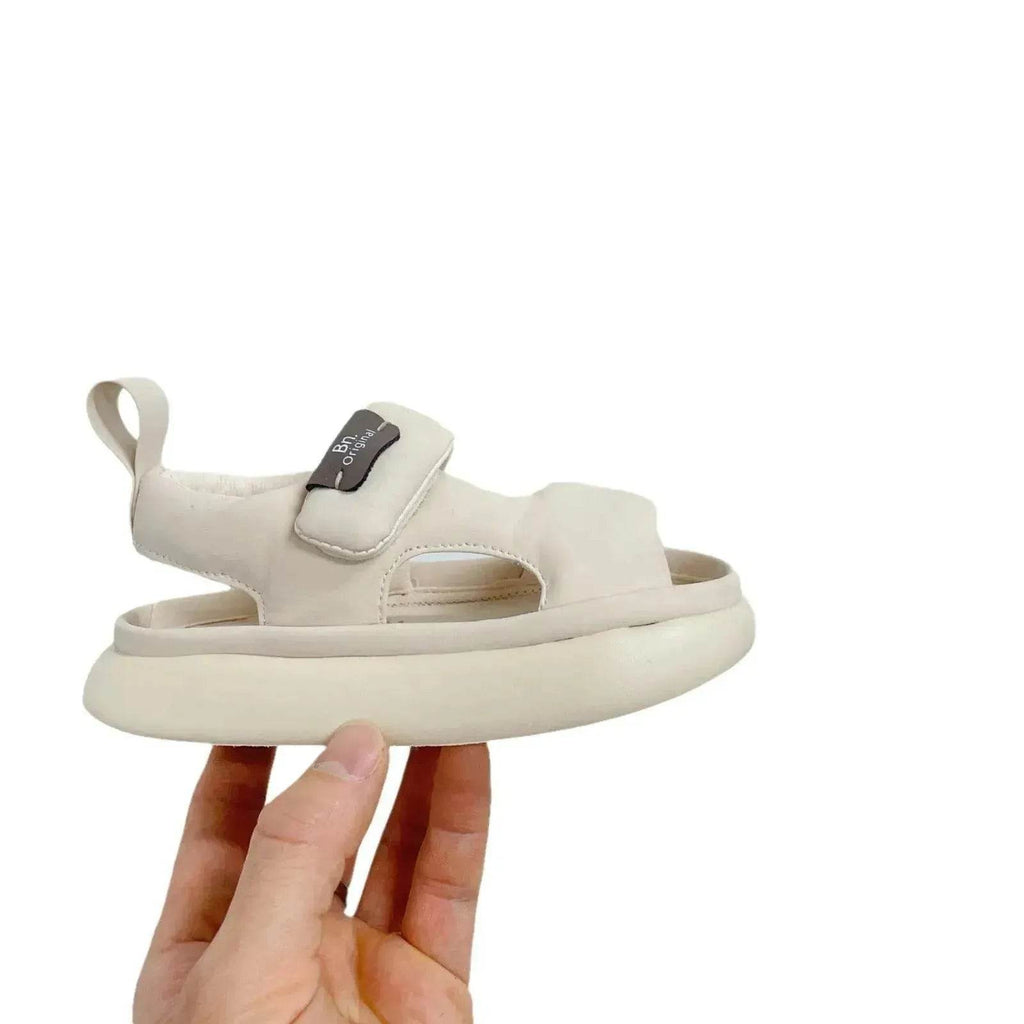 Baby Leisure Simple Pure Color Puff Beach Shoes - www.Shopthatapp.com