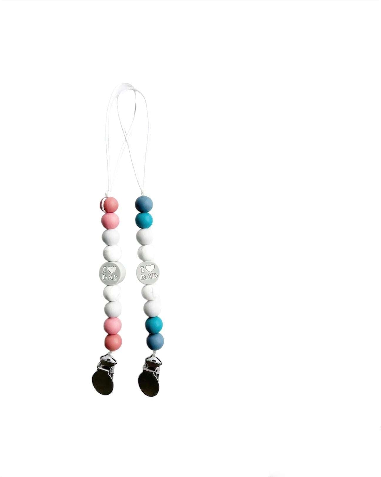 Creation Coco Lyly Baby Pacifier Clip Canada with Colorful Silicone Beads and Secure Clips