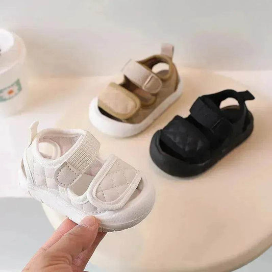 Baby Shoes Closed Toe Sandals Soft Bottom Toddler Shoes - www.Shopthatapp.com