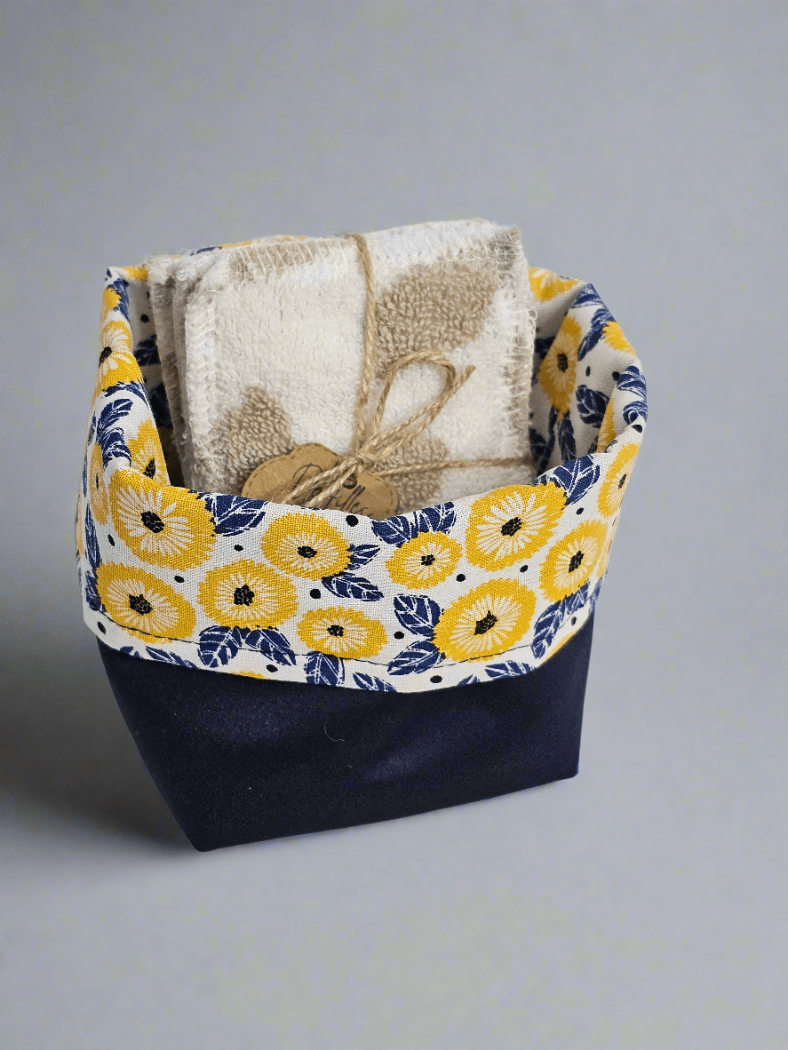 Lingettes et panier de rangement réversible. - www.Shopthatapp.com