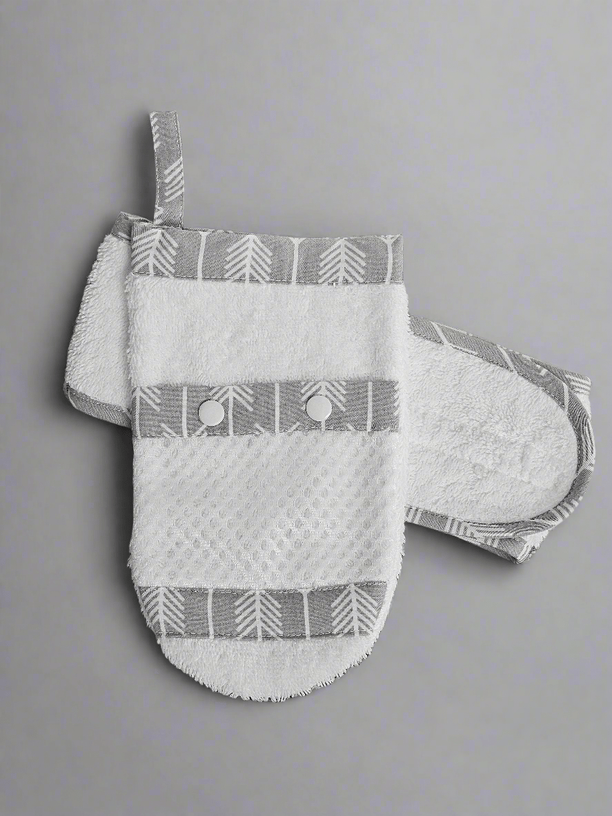 Ens. Gant de bain et bandeau démaquillant - www.Shopthatapp.com