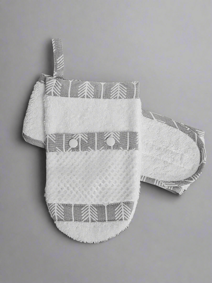 Ens. Gant de bain et bandeau démaquillant - www.Shopthatapp.com