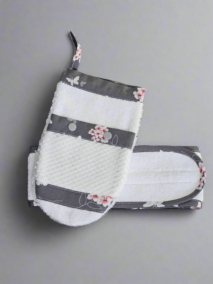 Ens. Gant de bain et bandeau démaquillant - www.Shopthatapp.com