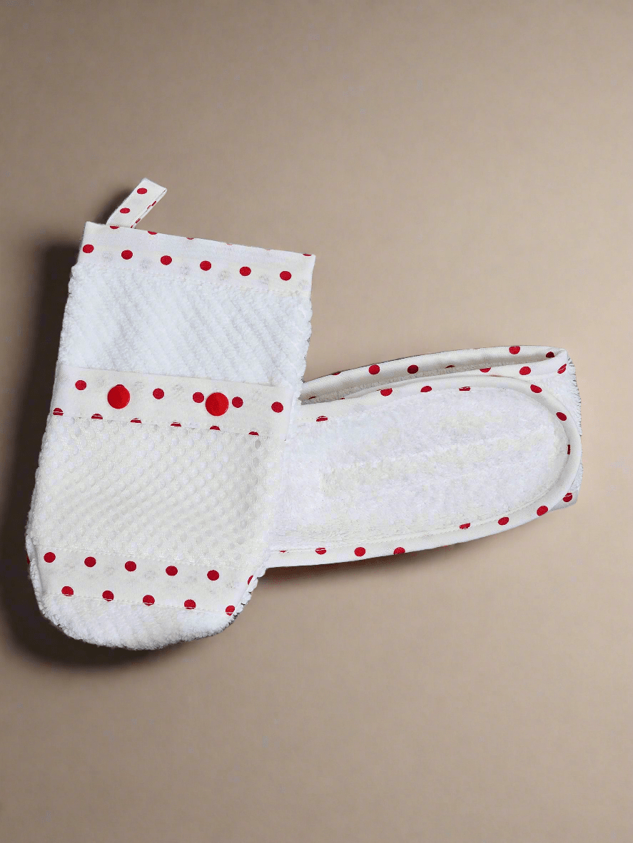 Ens. Gant de bain et bandeau démaquillant - www.Shopthatapp.com