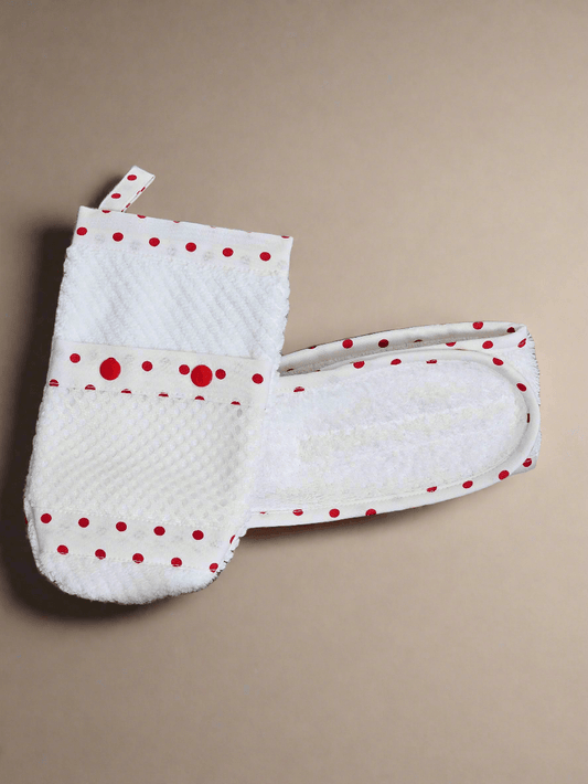 Ens. Gant de bain et bandeau démaquillant - www.Shopthatapp.com