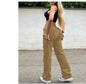 Straight Leg Cargo Pants Women High Waist Casual Baggy Pants - www.Shopthatapp.com