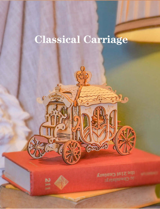 DIY 3D Classic Carriage Wooden Puzzle | Kidstoylover - www.Shopthatapp.com